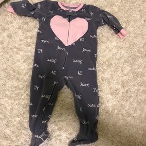 Carter’s fleece, footed sleeper